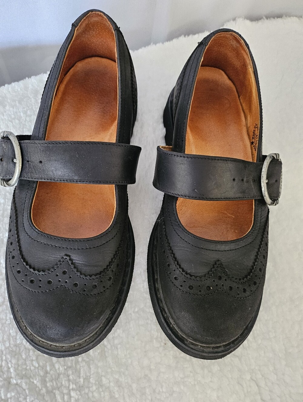 Naot Mary Jane Buckle Strap Shoes Matt Black Wm's Size W9